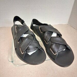 Rag & Bone NOS Italian Black Leather Criss Cross Shoes Size 7